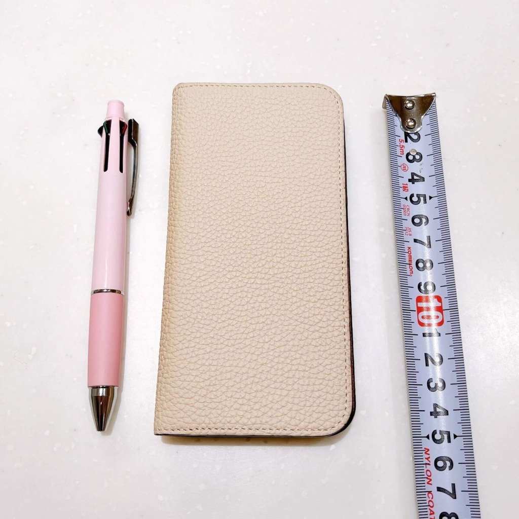 ボナベンチュラの(iPhone 13 Pro) ダイアリーケース シュリンクレザー