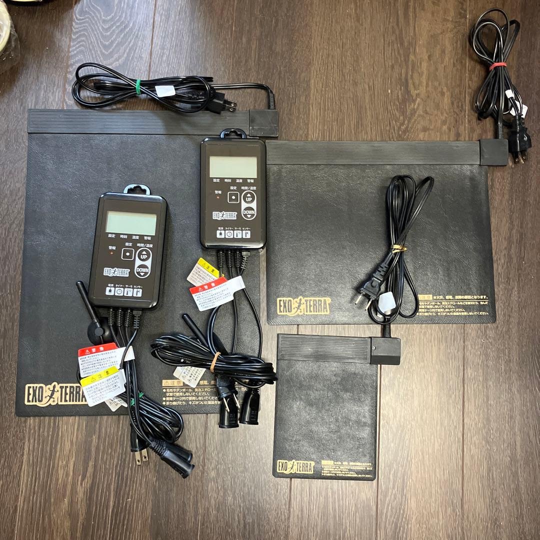 GEX ジェックス タイマーサーモ RTT-1計2台レプタイルヒートLMS計3枚 Amazon | ジェックス GEX EXOTERRA タイマーサーモ RTT‐1 温度・照明