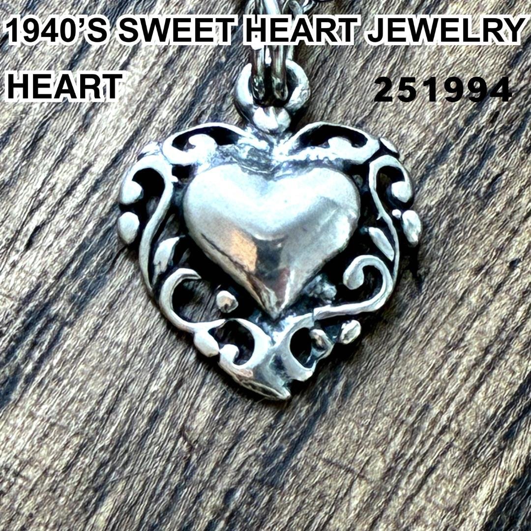 スウィートハートジュエリー ハート シルバー ヴィンテージ ネックレス NAVY スウィートハートジュエリー ハート 花 シルバー ヴィンテージ